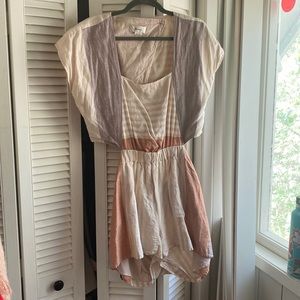 Anthropologie Linen Romper